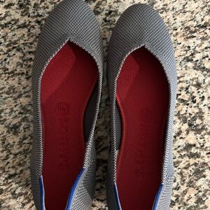 Rothy's Gray and Red Women's Shoes